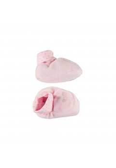 Brums Babbucce neonato in ciniglia Rosa
