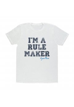 T-shirt uomo bianca - Rule maker