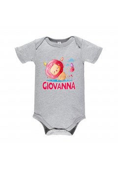 Fantaztico Body neonato Grigio - Leoncina Grey