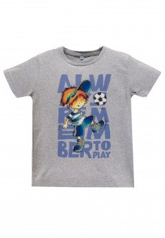  T-Shirt Football Grigio