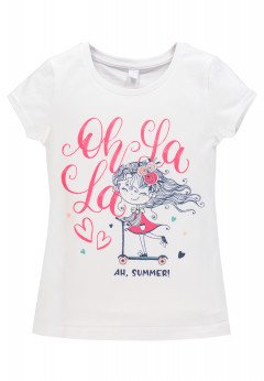  T-Shirt Oh-lala Bianco