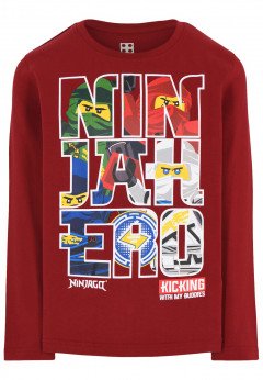 Lego Wear T-Shirt Manica Lunga Ninjago Rosso