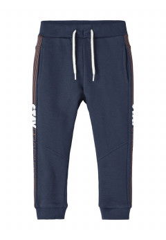 NAME IT Pantaloni in felpa con banda laterale Blue