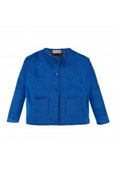Brums Cardigan tricot in cotone Blu