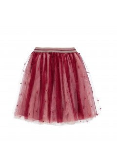 Gonna in tulle con perle