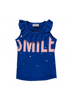 Mek Mek T-Shirts (Sleeveless) Blue Blue