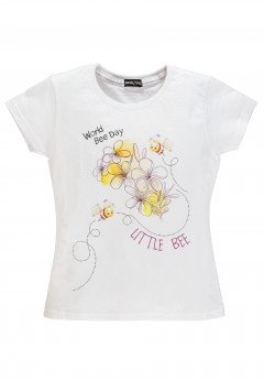 Fantaztico T-Shirt Little Bee Bianco