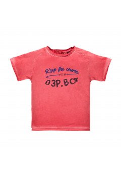 3 Pommes T-shirt neonato Keep the course Rosso