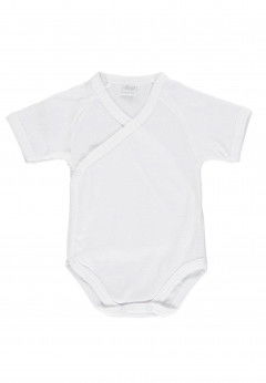 Ellepi Body unisex in costina con apertura laterale Bianco