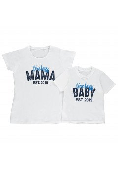 Fantaztico Set t-shirt bianche "Tireless Mama" maschio Bianco