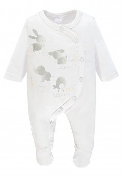 Ellepi Tutina neonata in jersey Bianco