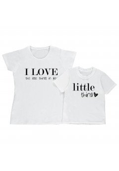 Fantaztico T-shirt bianco "I love little thing" White