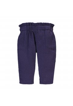 Coccodè Pantalone in Cotone Goffrato Blu