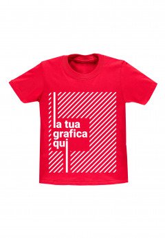 Fantaztico T-shirt rossa bambino personalizzabile Rosso