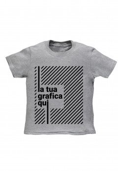 Fantaztico T-Shirt Grigia bambino personalizzabile Grigio