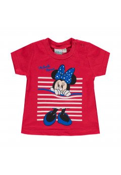 Disney T-Shirt manica corta Minnie Rosso