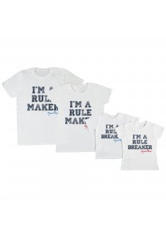 Fantaztico T-shirt bianche "Rule Maker" Bianco