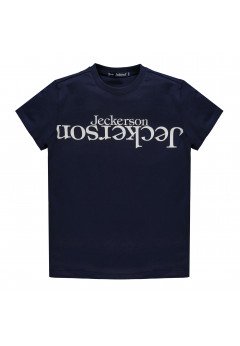 Jeckerson T-Shirt Logo Mezza Manica Blue