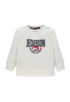 Jeckerson Maglietta manica lunga in Jersey White