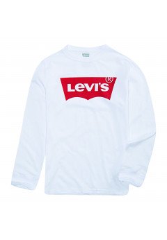Levis BATWING - T-shirt Logo manica lunga bianca Bianco