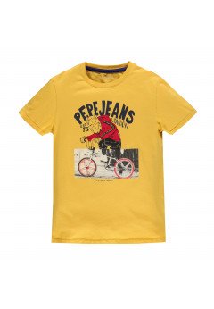 Pepe Jeans T-Shirt con stampa Jonathan Yellow