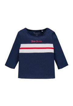 Pepe Jeans T-Shirt a righe Jin Blue