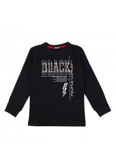 People T-shirt manica lunga Bambino Black