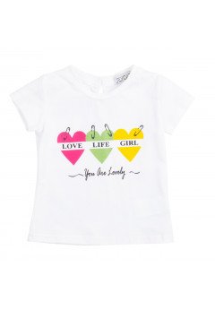 Jeycat T-shirt manica corta Neonata 3-24m White