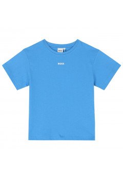 Hugo Boss T-shirt manica corta bambino Azzurro