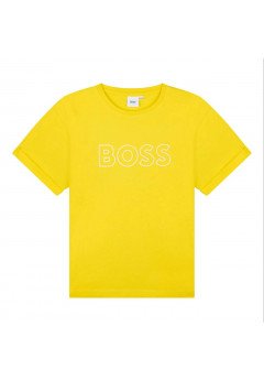 Hugo Boss T-shirt manica corta bambino Giallo