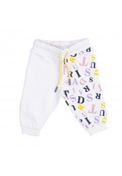 Trussardi Pantaloni in felpa neonata Bianco