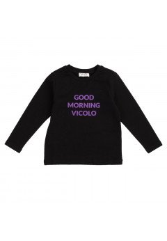 Vicolo T-shirt manica lunga bambina Nero