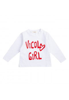 Vicolo T-shirt manica lunga bambina White