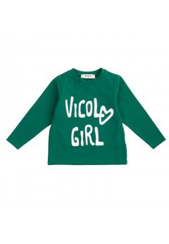 Vicolo T-shirt manica lunga bambina Verde