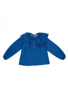lulu by miss grant Camicie manica lunga bambina Blu