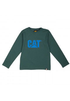 Caterpillar T-shirt manica lunga bambino Green