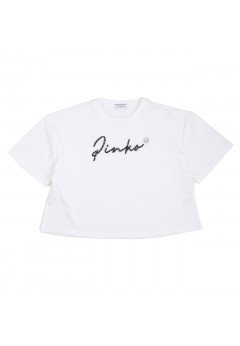 Pinko T-shirt manica corta bambina Bianco