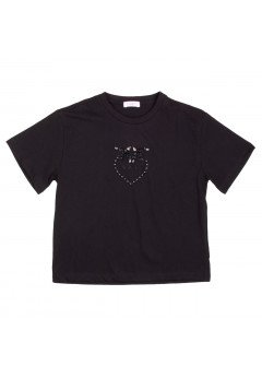 Pinko T-shirt manica corta bambina Black