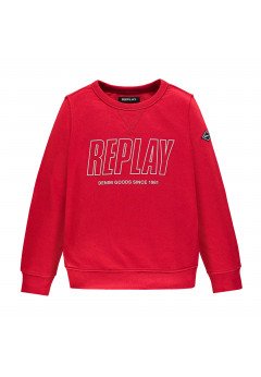 Replay Felpa Logo Bambino Red