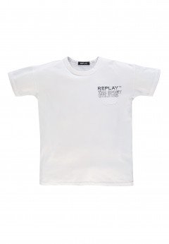 Replay T-Shirt Manica Corta Bianco