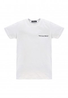 Replay T-Shirt Logo Manica Corta White