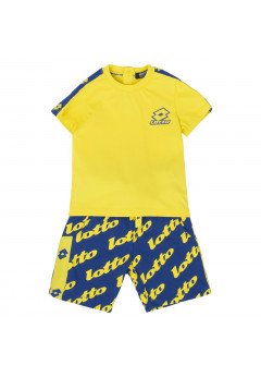 Lotto Completo T-shirt e pantaloncini logo Yellow