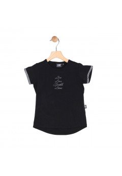 Leone 1947 T-shirt manica corta Bambina Black