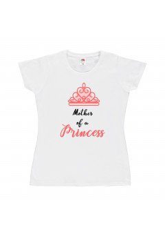 Fantaztico T-shirt donna Mother of a Princess Bianco