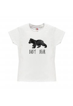 Fantaztico T-shirt bambina bianca Baby Bear Bianco