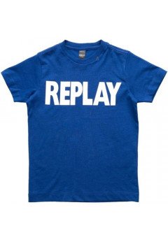 Replay T-Shirt Logo Manica Corta Blue