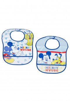 Disney Bavetta Mickey Mouse e Pluto Stampata Blu