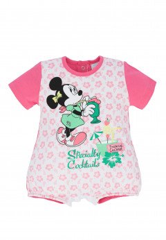 Disney Pagliaccetto in jersey stampato Minnie Pink