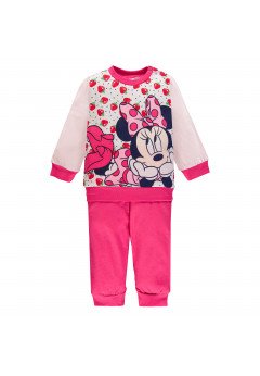 Disney Pigiama Minnie Mouse - Manica Lunga Rosa