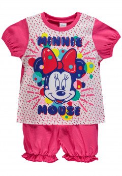 Disney Pigiama Minnie Mouse - Manica Corta Rosa